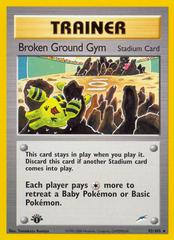 Broken Ground Gym [1st Edition] Pokemon Neo Destiny Prices