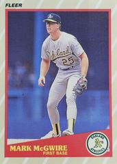 Mark McGwire Baseball Cards 1989 Fleer Superstars Prices