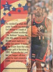 Card Back | Karl Malone Basketball Cards 1995 Ultra USA Basketball