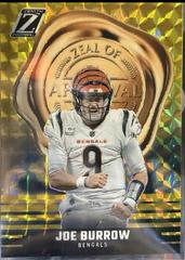 Joe Burrow [Gold] #6 Football Cards 2023 Panini Zenith Zeal of Approval Prices
