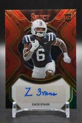Zach Evans [Red] #RS-ZEV Football Cards 2023 Panini Select Draft Picks Rookie Signatures Prices