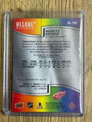 2 | Moritz Seider [Full Autograph] Hockey Cards 2021 Upper Deck Allure Rainbow