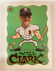 Will Clark #58 Baseball Cards 1992 Topps Kids Prices