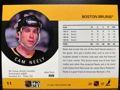 Back | Cam Neely Hockey Cards 1990 Pro Set