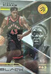 Pascal Siakam [Holo Gold] #17 Basketball Cards 2022 Panini Black Prices
