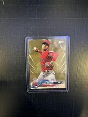 Shohei Ohtani [Pitching in Red Jersey Gold] Baseball Cards 2018 Topps Update Prices