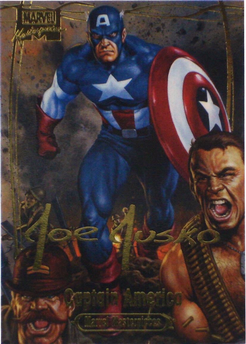 Captain America [Gold Foil Signature] #80 Marvel 2016 Masterpieces