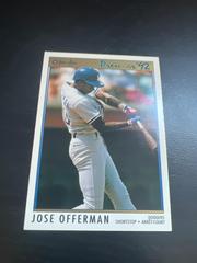 Jose Offerman #123 Baseball Cards 1992 O Pee Chee Premier Prices