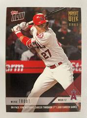 Mike Trout [Gold Winner] #12W Baseball Cards 2018 Topps Now Moment of the Week Prices