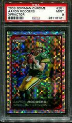 Aaron Rodgers [Xfractor] #201 Football Cards 2006 Bowman Chrome Prices