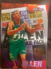 Ray Allen #4 of 10 Basketball Cards 1997 Hoops Rookie Headliner Prices