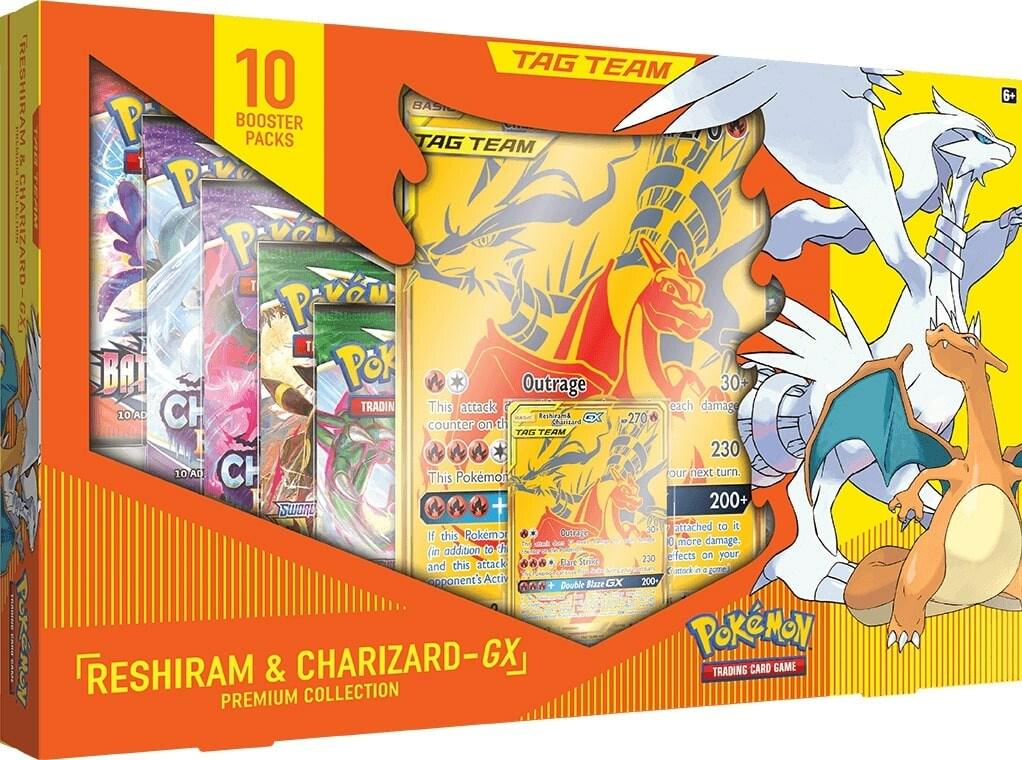 Reshiram & Charizard GX Premium Collection Box Pokemon Team Up