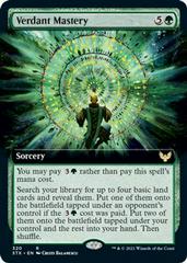 Verdant Mastery [Extended Art Foil] Magic Strixhaven School of Mages Prices