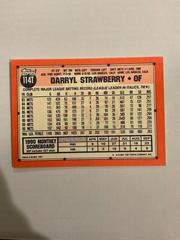 Back | Darryl Strawberry Baseball Cards 1991 Topps Traded Tiffany