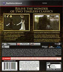 Back Cover | Ico & Shadow of the Colossus Collection Playstation 3