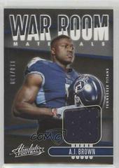 A.J. Brown Football Cards 2019 Panini Absolute War Room Materials Prices