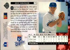 Back Of Card | Jeff Granger Baseball Cards 1994 Upper Deck