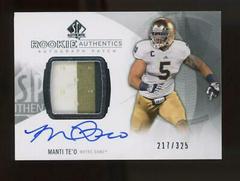 Manti Te'o [Autograph Patch] #184 Football Cards 2013 SP Authentic Prices