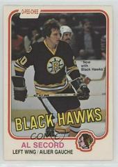 Al Secord #72 Hockey Cards 1981 O-Pee-Chee Prices
