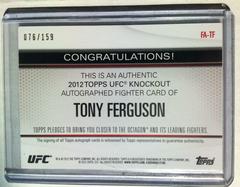 Tony Ferguson Ufc Cards 2012 Topps UFC Knockout Autographs Prices
