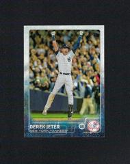 Derek Jeter [Two Hands Up Rainbow Foil] #1 Baseball Cards 2015 Topps Prices