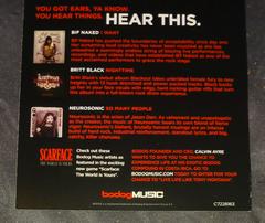 Back Side Of Bodog Music Flyer | Scarface the World is Yours [Greatest Hits] Playstation 2