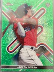 Jarren Duran [Green Speckle] #10 Baseball Cards 2022 Topps Finest Prices
