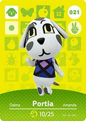 Portia #021 [Animal Crossing Series 1] Amiibo Cards Prices