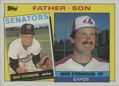 Father Son [D. Stenhouse, M. Stenhouse] #141 Baseball Cards 1985 Topps Prices