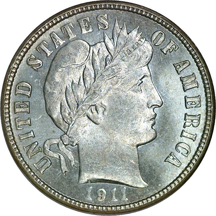 1911 D Barber Dime Prices | Ungraded, NGC, PCGS Values