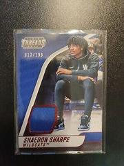 Shaedon Sharpe [Red] #TH-SHA Basketball Cards 2022 Panini Chronicles Draft Picks Threads Rookie Memorabilia Prices