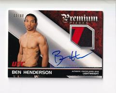 Ben Henderson Ufc Cards 2012 Topps UFC Knockout Premium Pieces Relics Autographs Prices