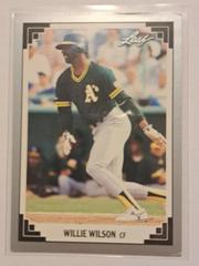 Willie Wilson #299 Baseball Cards 1991 Leaf Prices