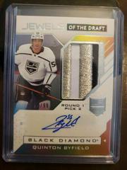 Quinton Byfield Hockey Cards 2021 Upper Deck Black Diamond Jewels of the Draft Prices