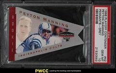 Peyton Manning [Grey] Football Cards 1998 Playoff Contenders Pennants Prices