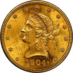 1904 [PROOF] Coins Liberty Head Gold Double Eagle Prices