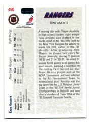 Back | Tony Amonte Hockey Cards 1991 Upper Deck