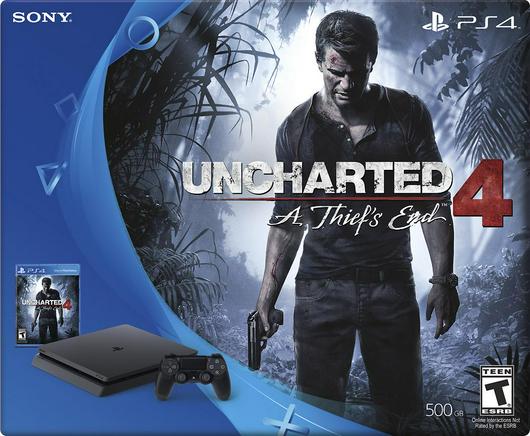Playstation 4 500GB Console Uncharted 4 Bundle Cover Art