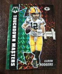 Aaron Rodgers [Green Mosaic] #TM-11 Football Cards 2021 Panini Mosaic Touchdown Masters Prices