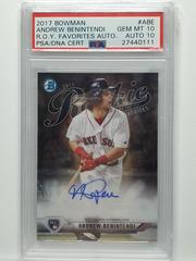 2017 BOWMAN ROOKIE OF THE YEAR ROY FAVORITES AUTOGRAPH ABE ANDREW BENINTENDI #ABE Baseball Cards 2017 Bowman Rookie Autographs Prices