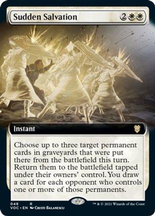 Sudden Salvation [Extended Art] Magic Innistrad: Crimson Vow Commander