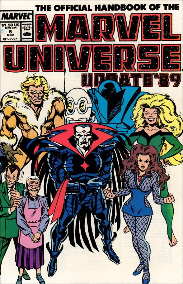 The Official Handbook of the Marvel Universe - Update 89 [Newsstand] #5 (1989) Comic Books Official Handbook of the Marvel Universe Update '89