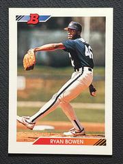 Ryan Bowen #401 Baseball Cards 1992 Bowman Prices