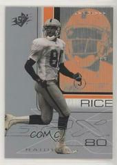 Jerry Rice #65 Football Cards 2001 Spx Prices