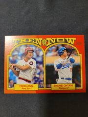 Shohei Ohtani / Fred Lynn #TAN-8 Baseball Cards 2024 Topps Heritage Then and Now Prices