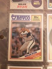 Nolan Ryan [Revco] Baseball Cards 1988 Topps League Leaders Prices