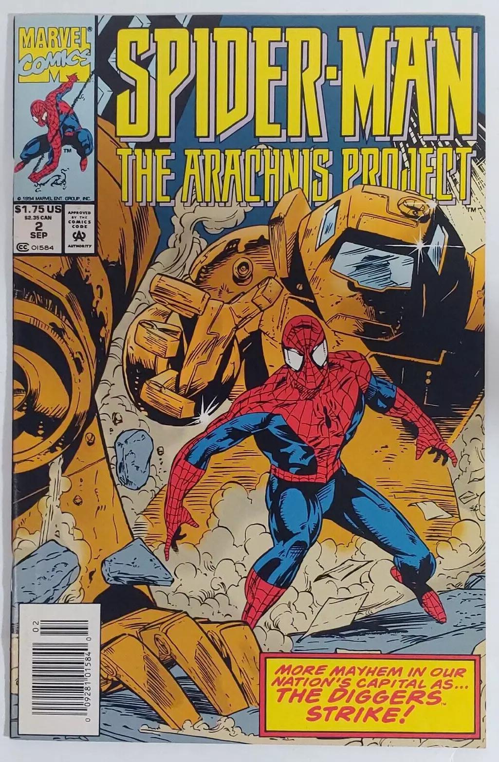 Spider-Man: The Arachnis Project [Newsstand] #2 (1994) Comic Books Spider-Man: The Arachnis Project