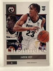 Jaden Ivey [Red] #12 Basketball Cards 2022 Panini Chronicles Draft Picks Prices
