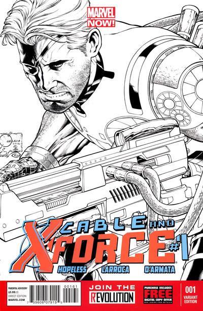 Cable And X-Force [Quesada Sketch] #1 (2013) Comic Books Cable and X-Force