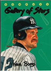 Wade Boggs Baseball Cards 1993 Panini Donruss Triple Play Gallery of Stars Prices